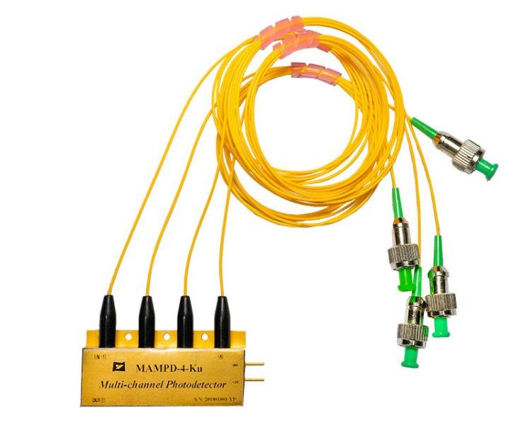 Multichannel High-Speed Amplified Microwave Photodetector